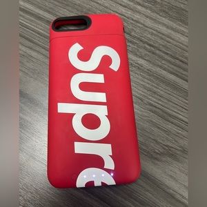 SOLD***Supreme Mophie iPhone 8+ case, red